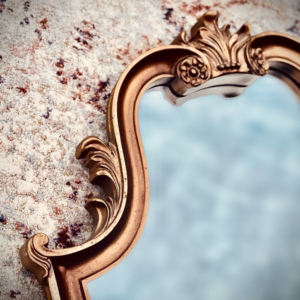 ♥️ Wall Mirror Vintage/
Hollywood Regency Italian 
frame rococo, baroque